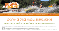 Desktop Screenshot of descente-canoe-ardeche.fr
